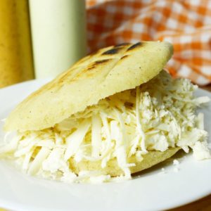 Arepa con queso